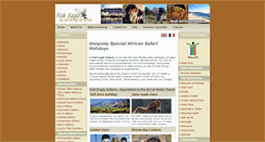 Desktop Screenshot of fisheaglesafaris.gnuworld.co.za